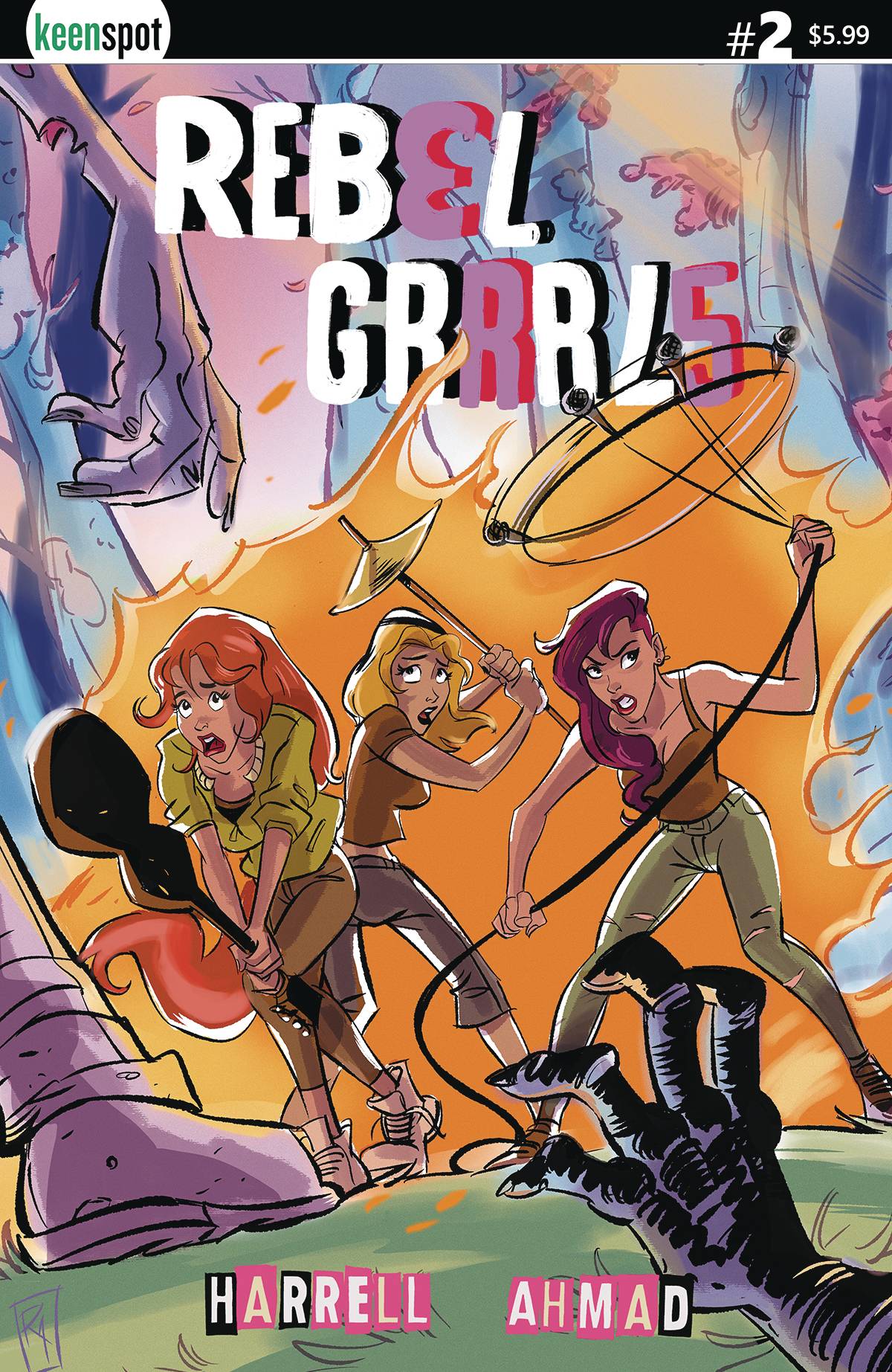 Keenspot Entertainment Comic Books REBEL GRRRLS #2 CVR A ROBERT AHMAD 70712974139400211 AUG232035