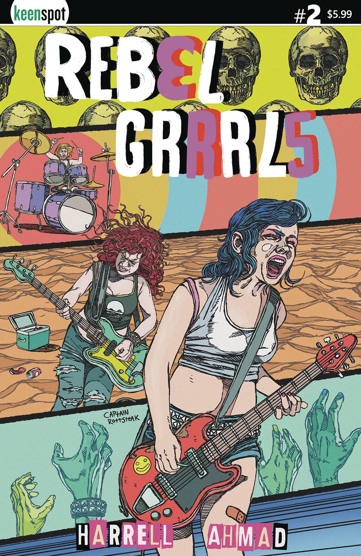 Keenspot Entertainment Comic Books REBEL GRRRLS #2 CVR C CAPTAIN ROTTSTEAK 70712974139400231 AUG232037