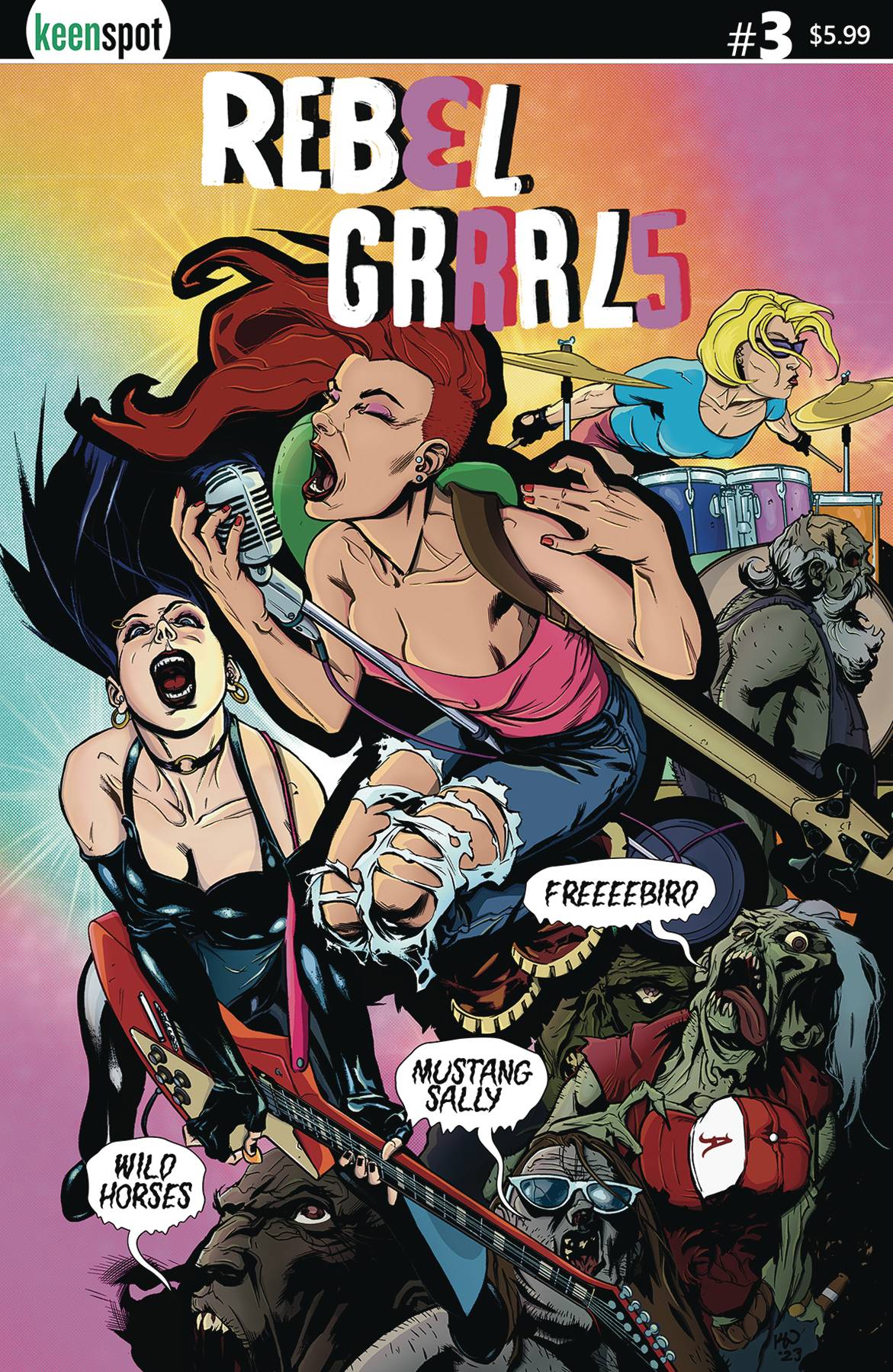 KEENSPOT ENTERTAINMENT Comic Books REBEL GRRRLS #3 CVR C KARL WALLER 70712974139400331 NOV231544