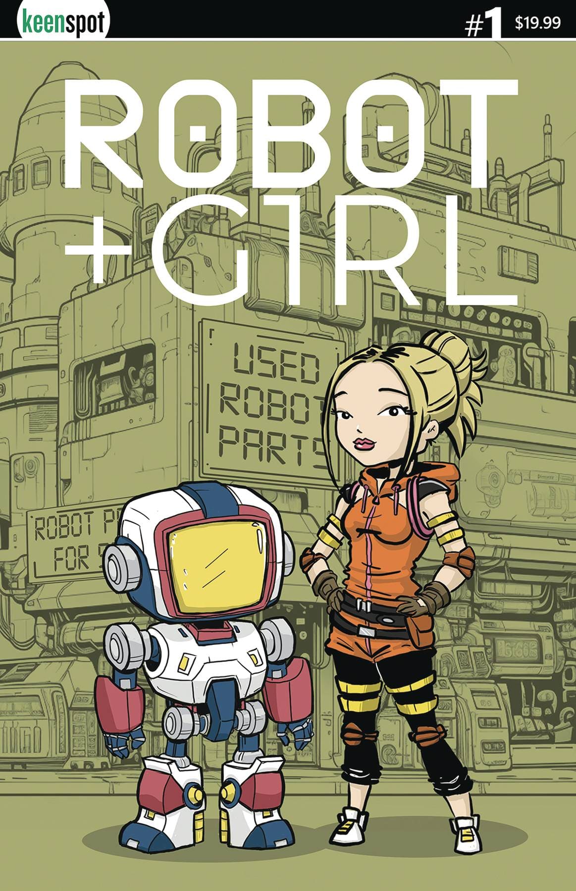 KEENSPOT ENTERTAINMENT Comic Books ROBOT + GIRL #1 CVR D MIKE WHITE HOLOFOIL 70712974110300141 FEB241517