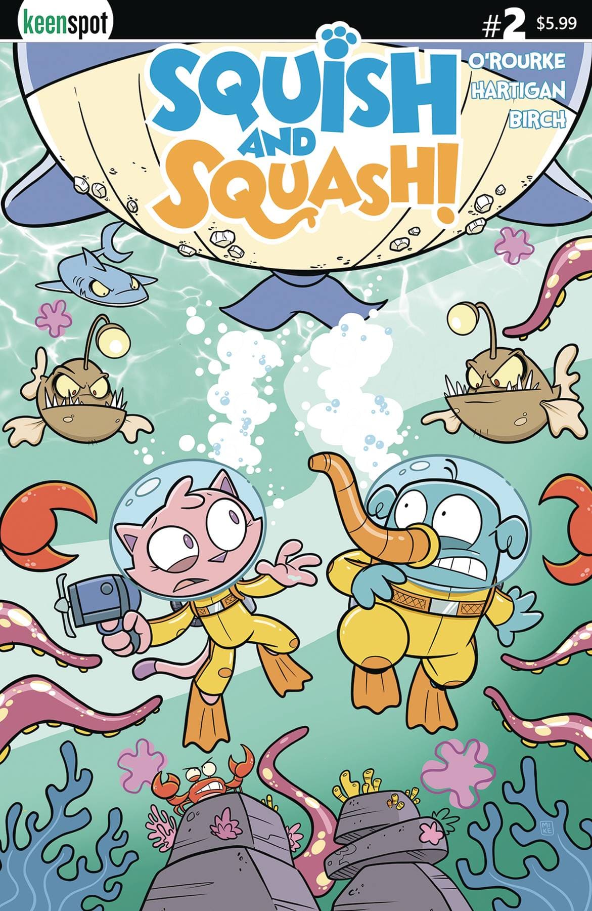 KEENSPOT ENTERTAINMENT Comic Books SQUISH & SQUASH #2 CVR A MIKE HARTIGAN 70712974143100211 NOV231547