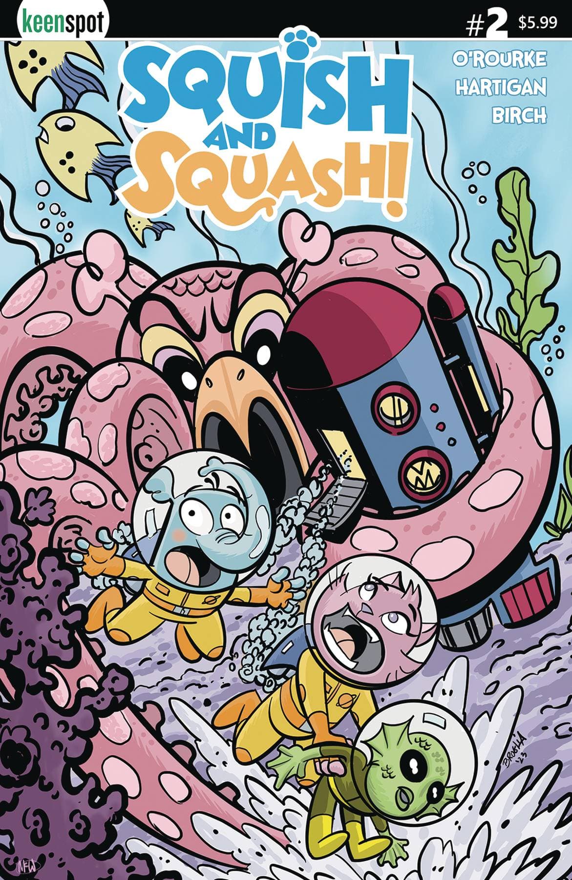 KEENSPOT ENTERTAINMENT Comic Books SQUISH & SQUASH #2 CVR C JOHN BROGLIA 70712974143100231 NOV231549