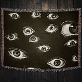 Killer Goods Home > Other Home Evil Eye Horror Decor Occult Eyes Woven Throw Blanket 37" X 52" KGB0164-S