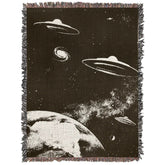 Killer Goods Home > Other Home Ufos and Uaps in Space Over Planet Earth Woven Throw Blanket 37" X 52" KGB0003-S