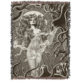 Killer Goods Home > Other Home Witchy Sorceress Casts A Spell Woven Throw Blanket 37" X 52" KGB0011-S