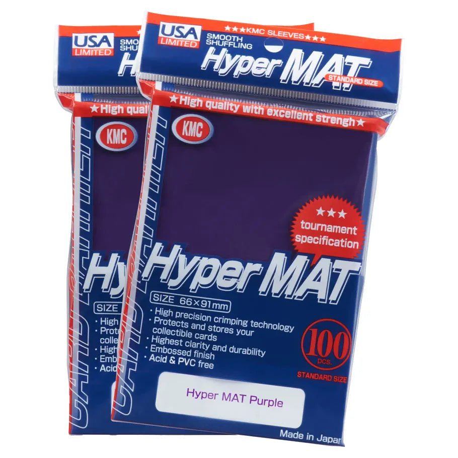 KMC Game Supplies > Card Sleeves Deck Protector: Hyper Mat - Purple (100ct) 4521086002079 KMCHM2079