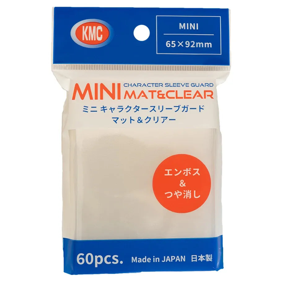 KMC Game Supplies > Card Sleeves Deck Protector: Mini: Character Guard - Matte & Clear (60ct) 4595059399336 KMCCG9336