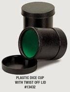 Koplow Games: Dice Cup - Plastic with Twist Cover