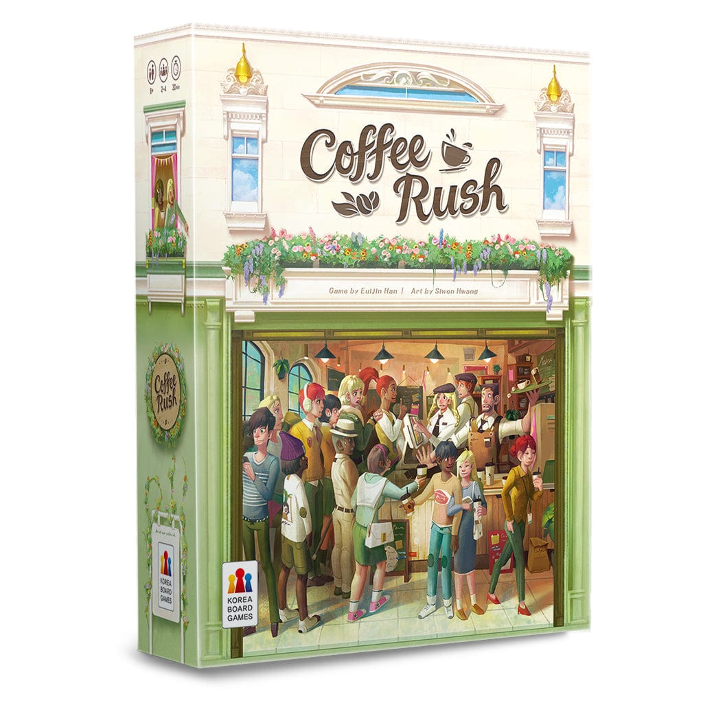 Korea Board Games Board Games > Large Box Games Coffee Rush: The Base Game 3558380113805 KBGCR01EN