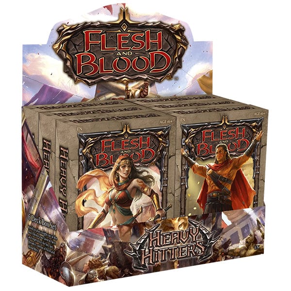 Flesh and Blood TCG: Heavy Hitters Blitz Deck Display Box (6 Decks)