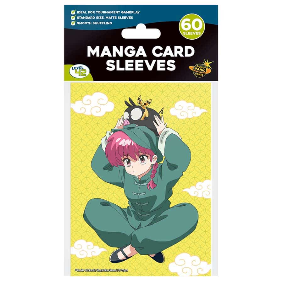 LEVEL 42 TABLETOP ACCESSORIES Game Supplies > Card Sleeves DON'T PANIC GAMES: MANGA CARD SLEEVES: RANMA-CHAN AND PCHAN (RANMA ONE-HALF) (60CT) 3663411601128 DPGL420112