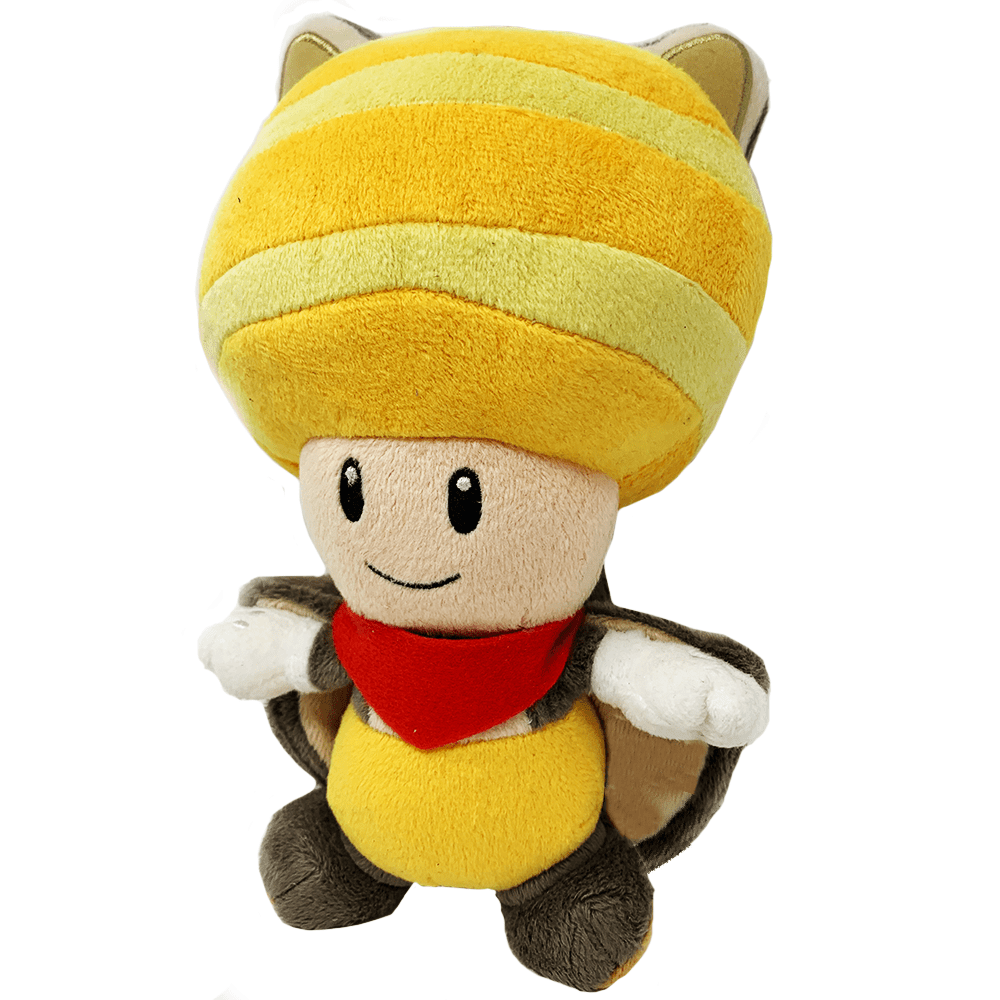 Little Buddy: Super Mario Bros. U - Flying Squirrel Toad 8" Plush, Yellow