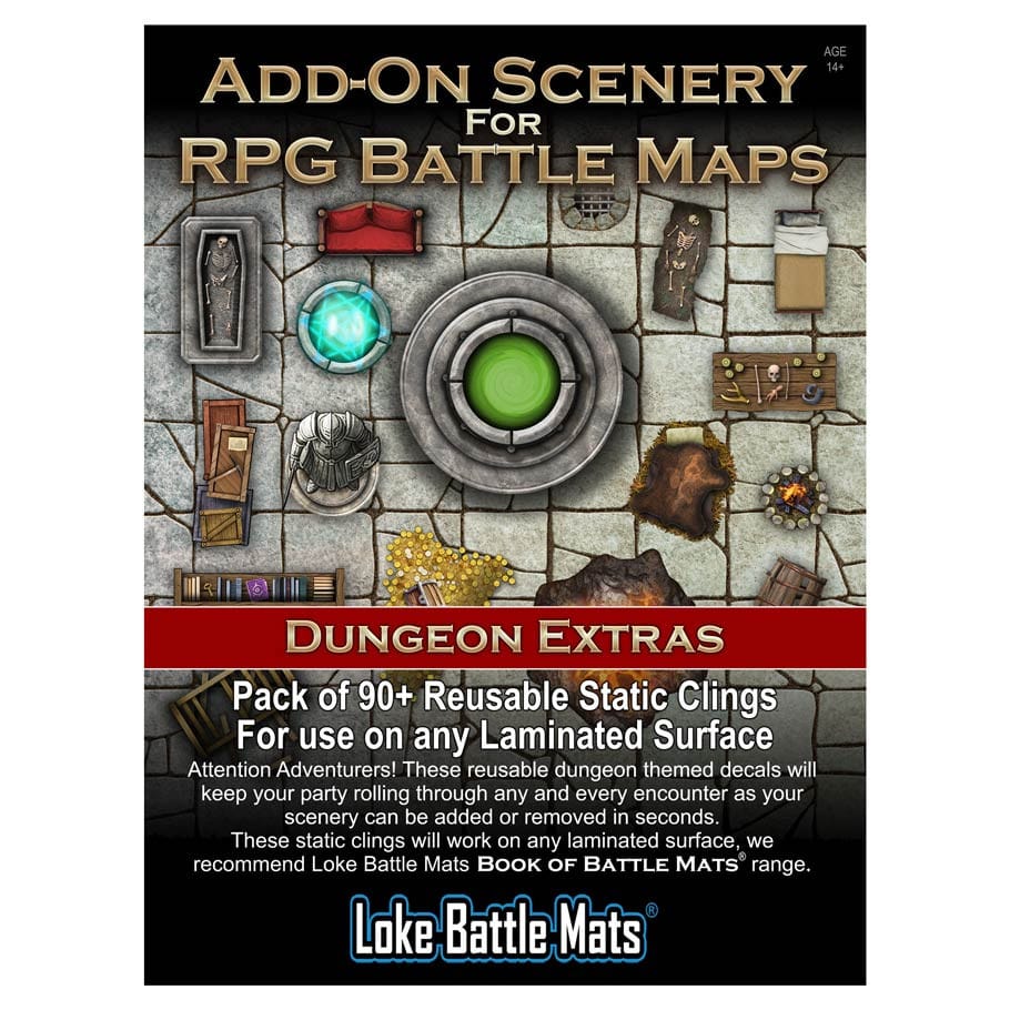 Loke Battle Mats Tabletop Games > Role-Playing Games > Accessories Add On Scenery for RPG Maps: Dungeon Extras 5060703680973 LBM088