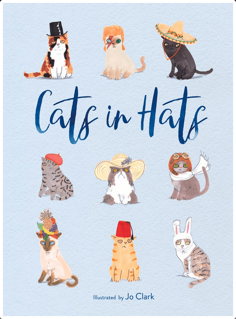 LOM Art Books > Art & Gifts > Pets Cats in Hats - Hardcover 9781912785292 MC-50356