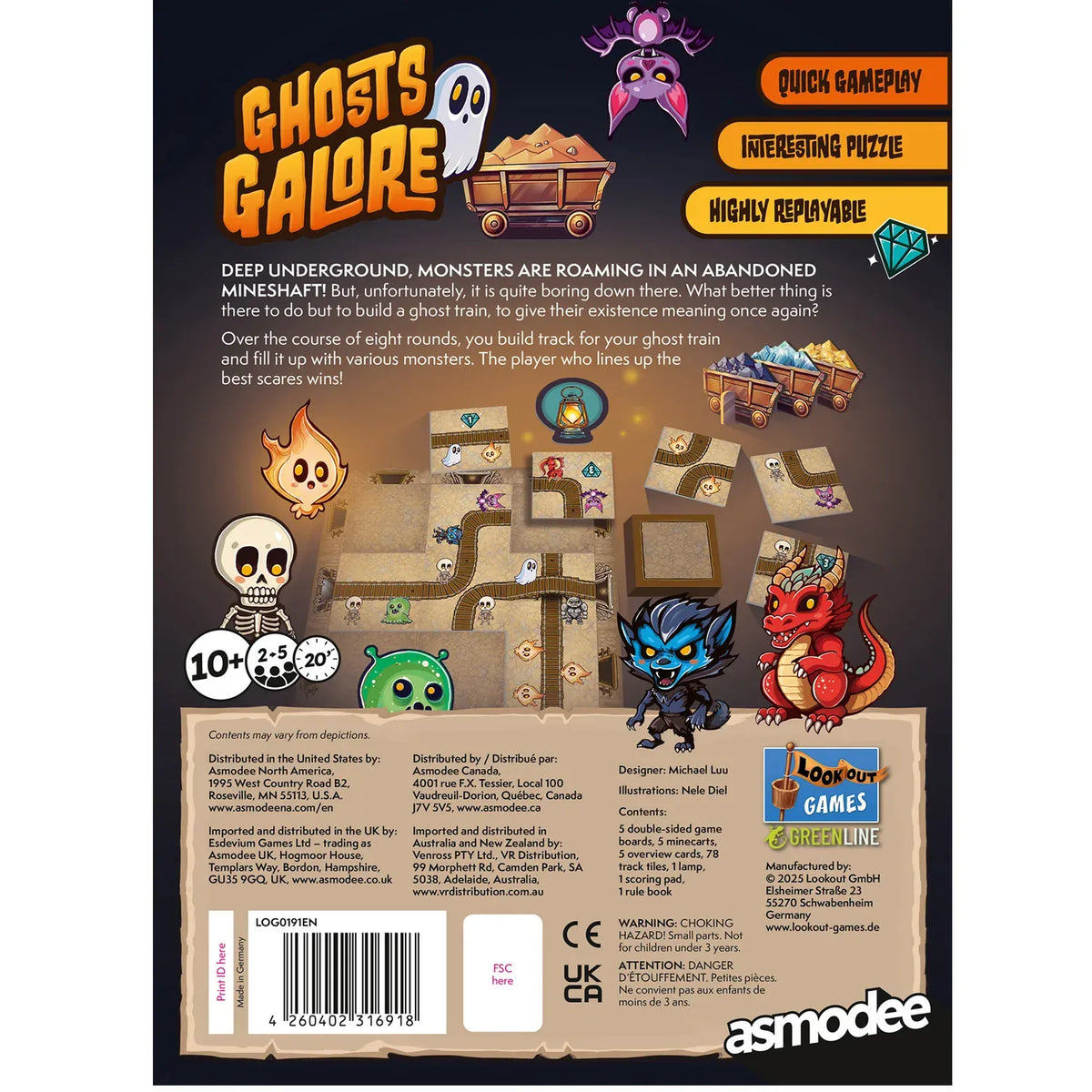 Lookout Games Board Games > Expansions Ghost Galore 4260402316918 LOG0191EN