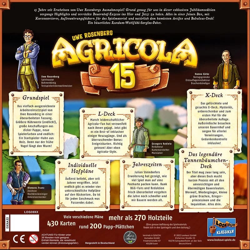 Lookout Games Board Games > Large Box Games Agricola: 15th Anniversary Box 4260402316550 LK0155