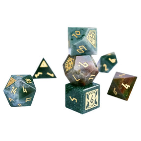 Loottavern Publishing Dice > Other Dice Heliana's Guide to Monster Hunting: Agate Gemstone Dice 304369863154 LTV63154