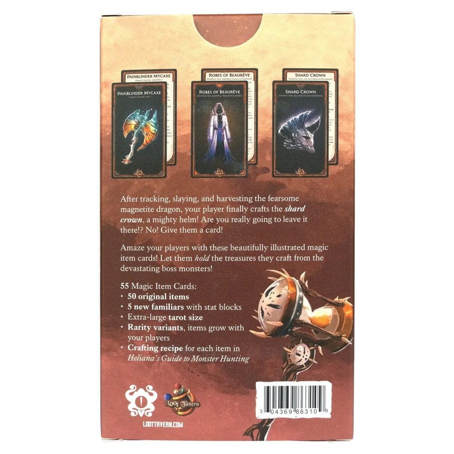 Loottavern Publishing Tabletop Games > Role-Playing Games > Accessories Heliana's Guide to Monster Hunting: Item Cards Vol. 1 304369863109 LTV63109