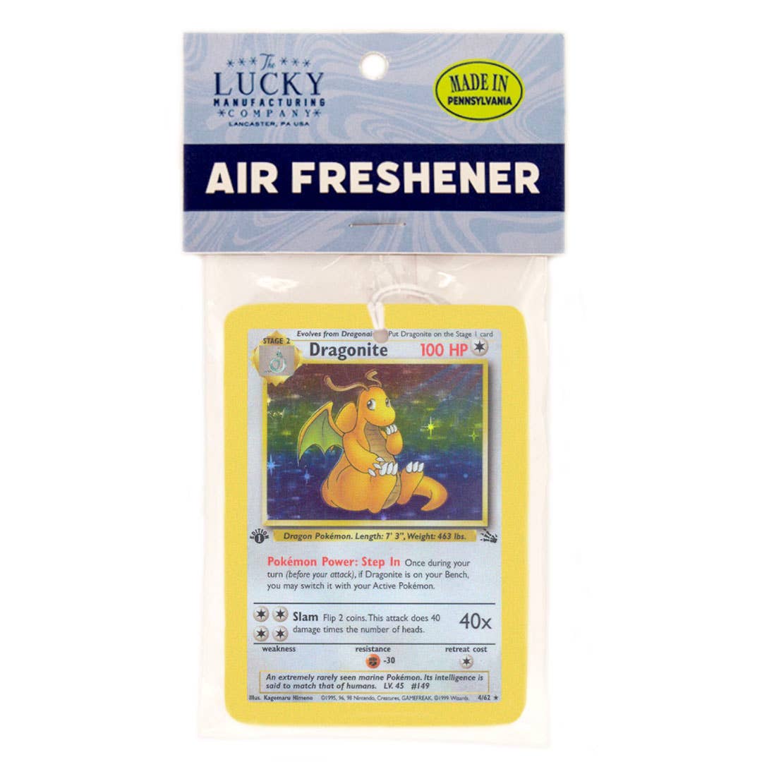 Lucky Mfg. Co. Air Freshener Dragonite Pokemon Card Air Freshener 52454081048220 TEC57LUC