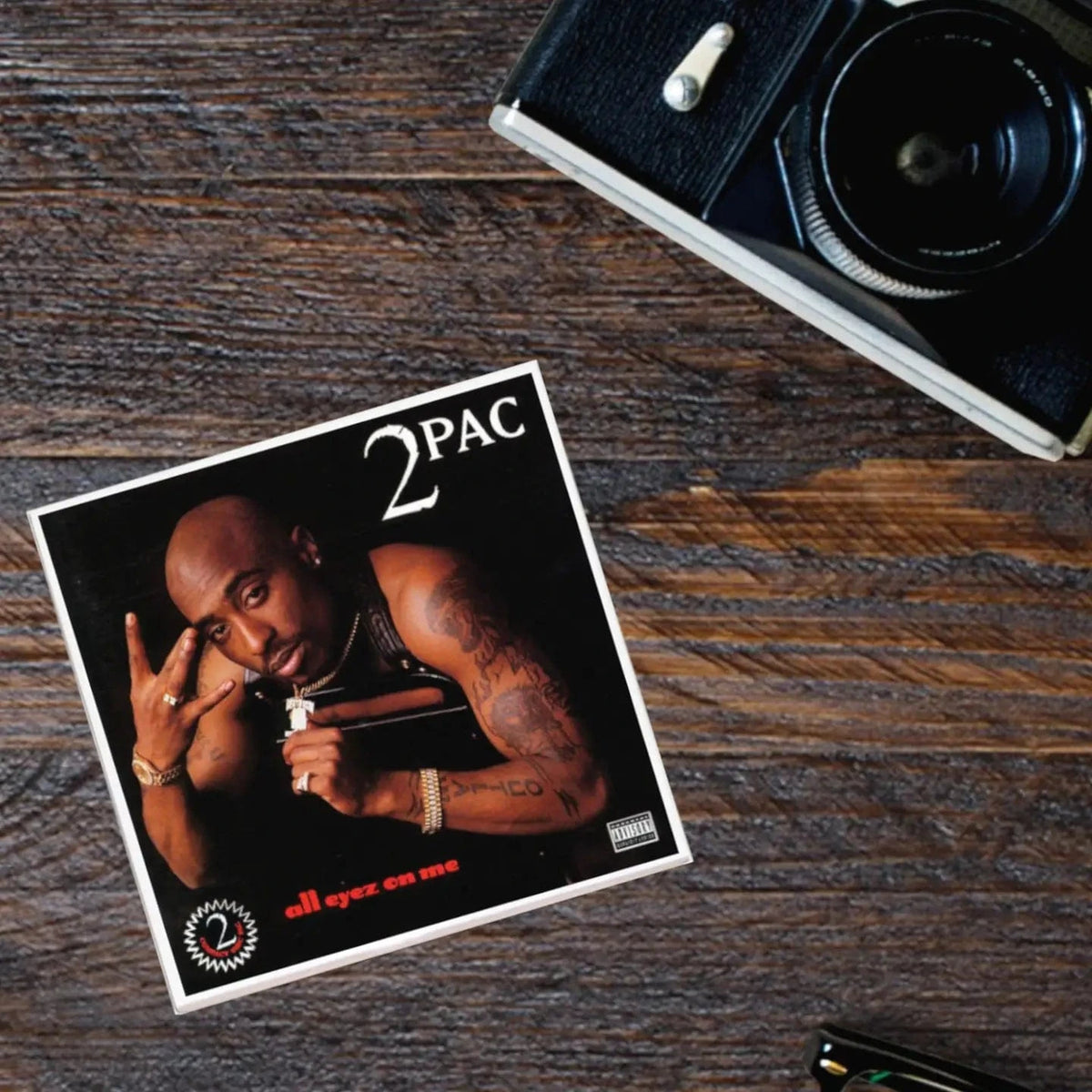 Lucky Mfg. Co. Home > Drinkware > Coasters Album Coaster: 2Pac - All Eyez On Me 64773884