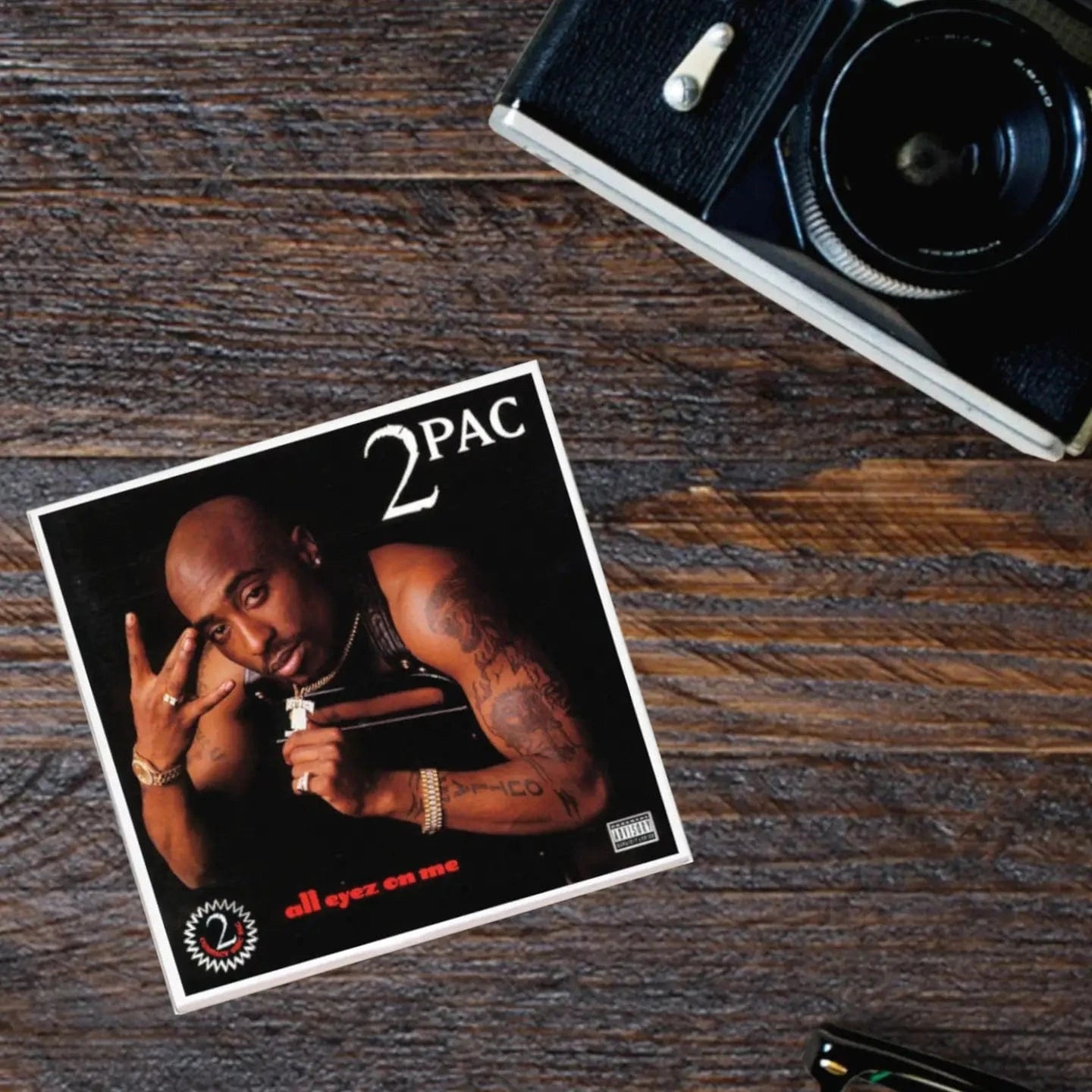 Lucky Mfg. Co. Home > Drinkware > Coasters Album Coaster: 2Pac - All Eyez On Me 64773884