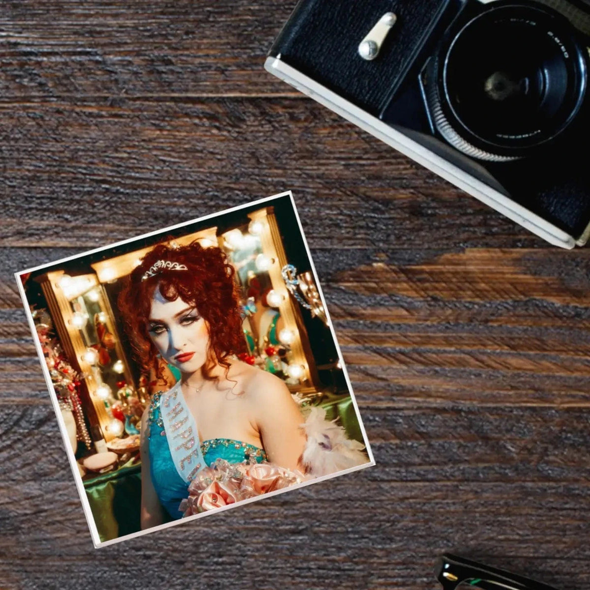 Lucky Mfg. Co. Home > Drinkware > Coasters Album Coaster: Chappell Roan - Rise and Fall of A Midwest Princess 49316348