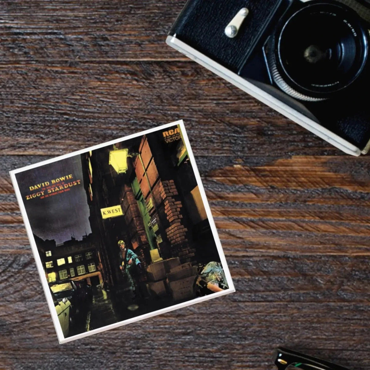 Lucky Mfg. Co. Home > Drinkware > Coasters Album Coaster: David Bowie - Ziggy Stardust