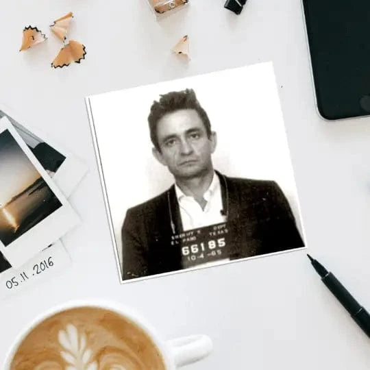 Lucky Mfg. Co. Home > Drinkware > Coasters Album Coaster: Johnny Cash Mugshot 37797116