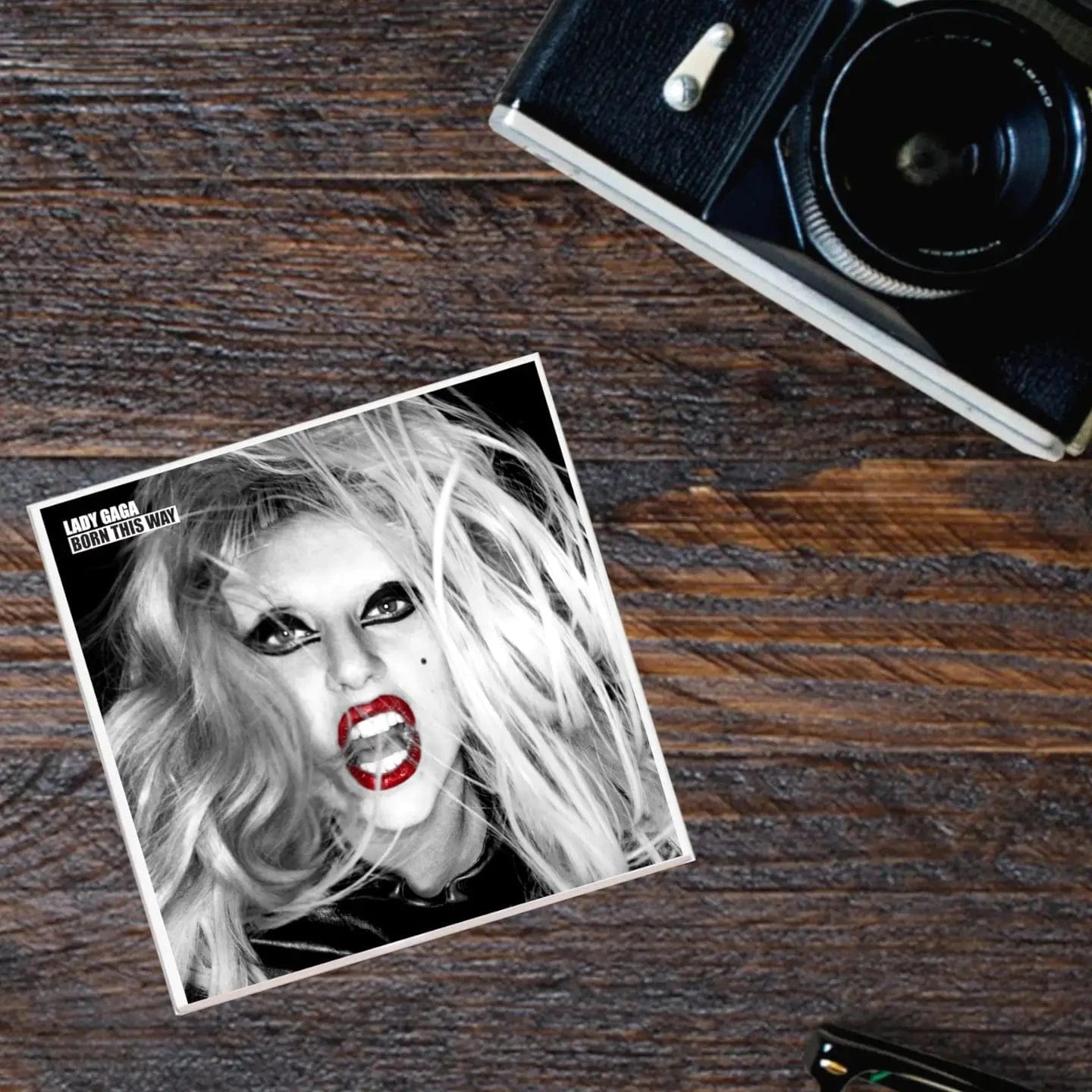 Lucky Mfg. Co. Home > Drinkware > Coasters Album Coaster: Lady Gaga - Born This Way 62585340