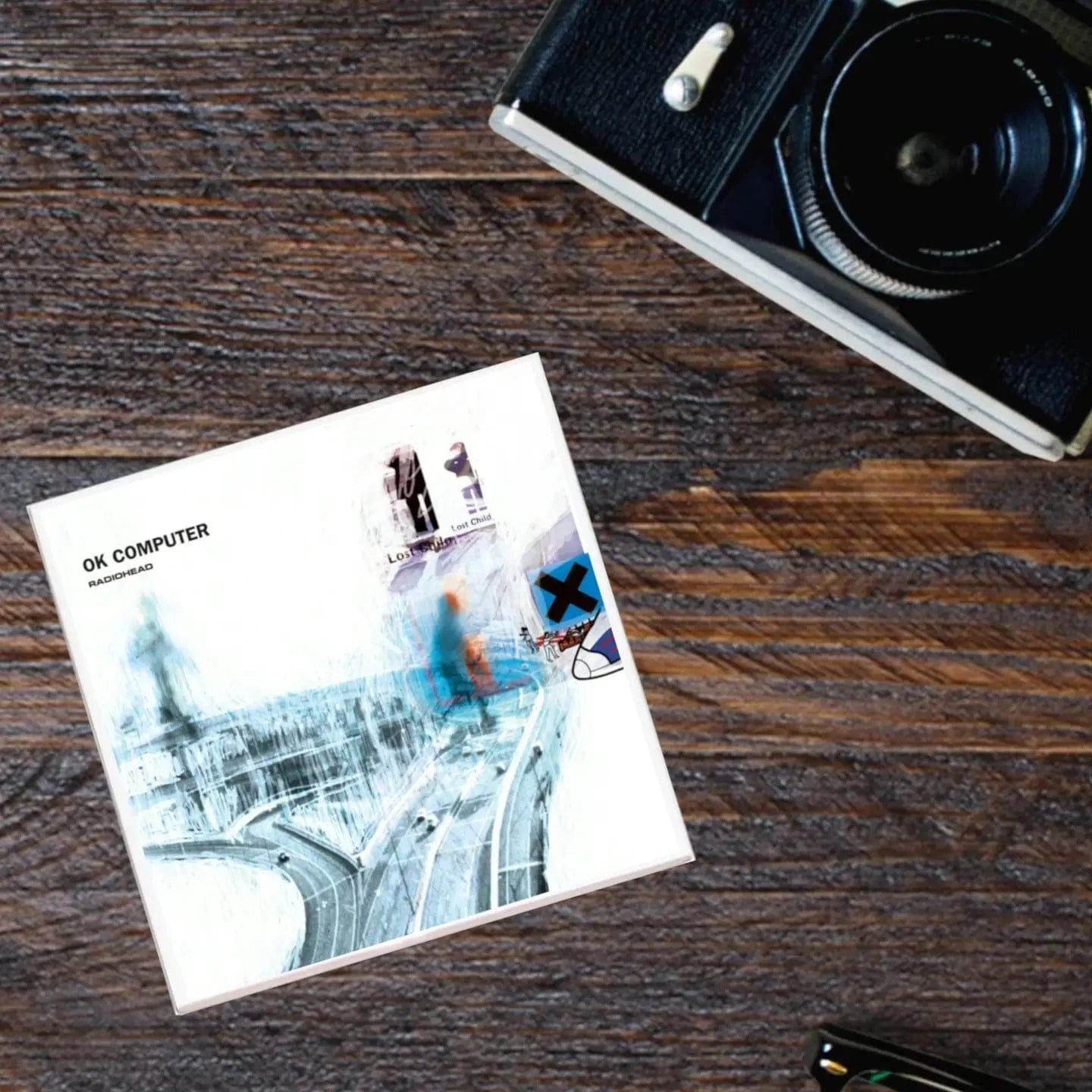 Lucky Mfg. Co. Home > Drinkware > Coasters Album Coaster: Radiohead - Ok Computer