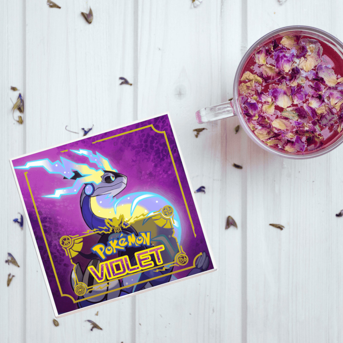 Lucky Mfg. Co. Home > Drinkware > Coasters Pokemon Violet Video Game Coaster 30282492
