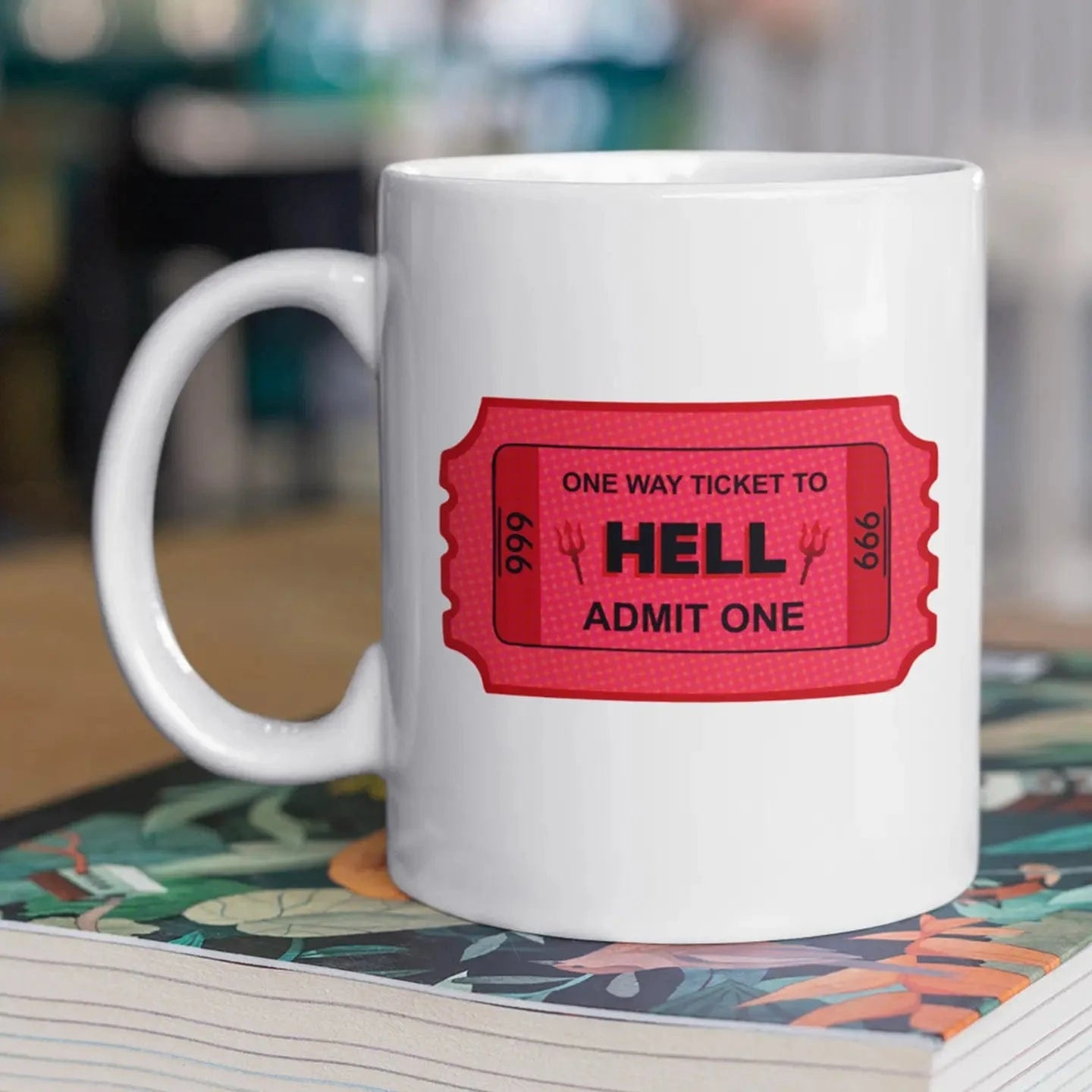 Lucky Mfg. Co. Home > Drinkware > Mugs Lucky Mfg: 11oz Mug - Ticket To Hell Mug 38750204