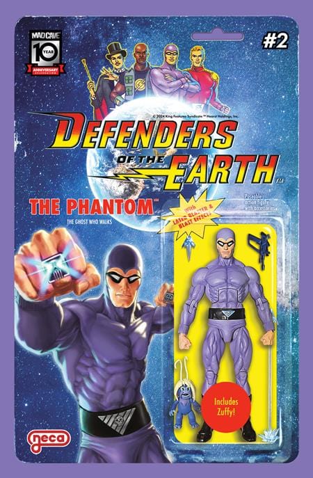 Mad Cave Studios Comic Books DEFENDERS OF THE EARTH #2 (OF 8) CVR B DJORDJE DJOKOVIC ACTION FIGURE VAR 60194704596502021 0724MA512