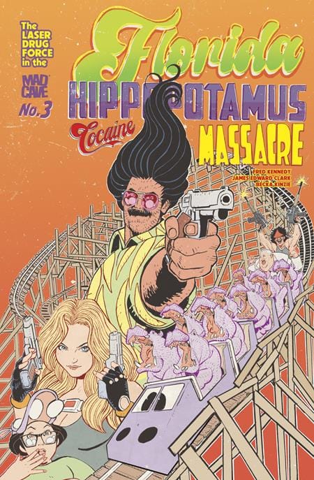Mad Cave Studios Comic Books FLORIDA HIPPOPOTAMUS COCAINE MASSACRE #3 (OF 4) (MR) 60196140526400311 0226MA0868