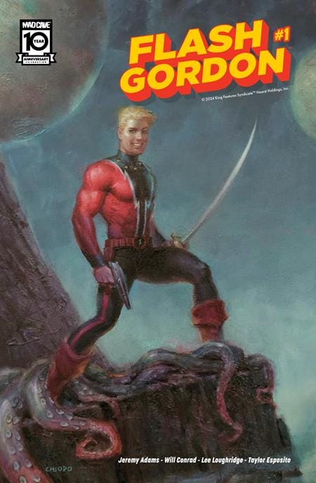 Mad Cave Studios Comic Books > Incentives FLASH GORDON¬†#1¬†CVR¬†E¬†INC 1:10 JOE CHIODO VAR 60194704605401051 0524MA467