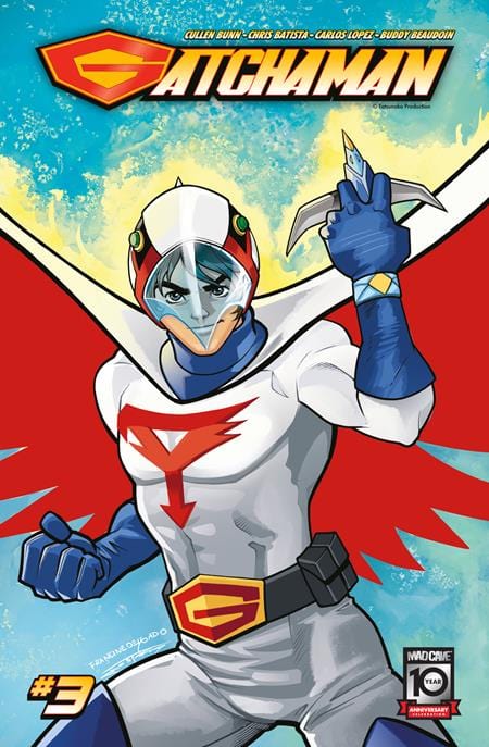 Mad Cave Studios Comic Books > Incentives GATCHAMAN¬†#3¬†CVR¬†C¬†INC 1:10 FRANCINE DELGADO KEN THE EAGLE VAR 60194704601600331 0724MA523