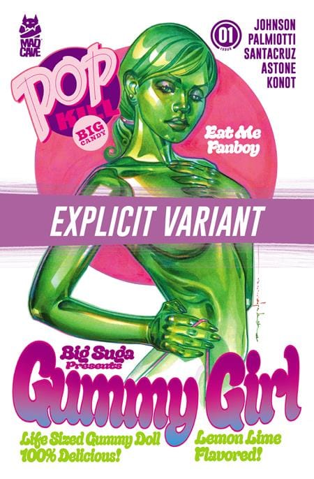 Mad Cave Studios Comic Books POP KILL BIG CANDY #1 (OF 4) CVR G BRIAN STELFREEZE BLACK BAG CARDSTOCK VAR (MR) (Release Date: 10/07/2026) 60396240466601071 0826MA1024
