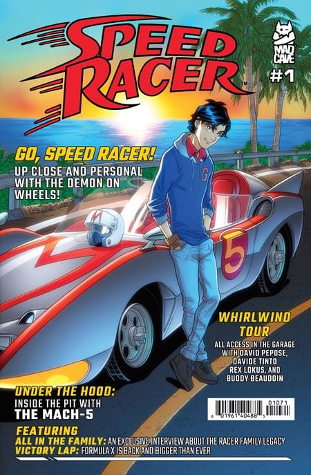 Mad Cave Studios Comic Books SPEED RACER #1 CVR G 10 COPY CHRIS BATISTA CAR MAGAZINE HOMAGE UNLOCK VAR 60196140488501071 0525MA583