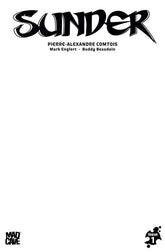 Mad Cave Studios Comic Books SUNDER #1 CVR E BLANK SKETCH VAR (Release Date: 09/30/2026) 60396240482601051 0726MA1033