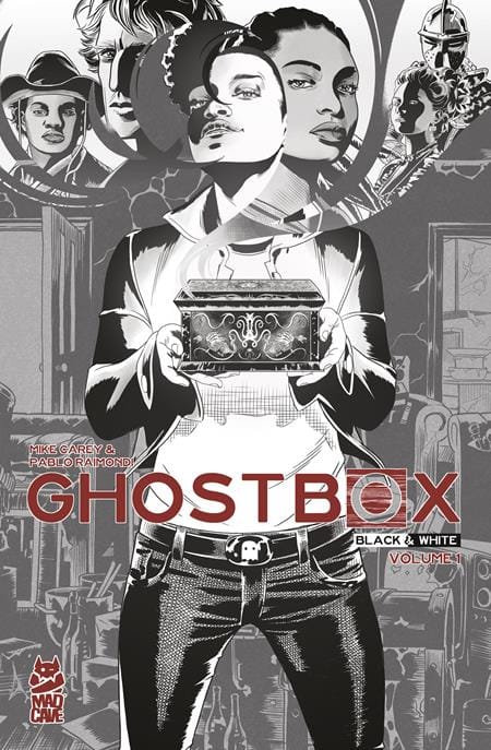 Mad Cave Studios Graphic Novel GHOSTBOX TP B&W EDITION (MR) (Release Date: 11/04/2026) 9781545837320 0826MA0993