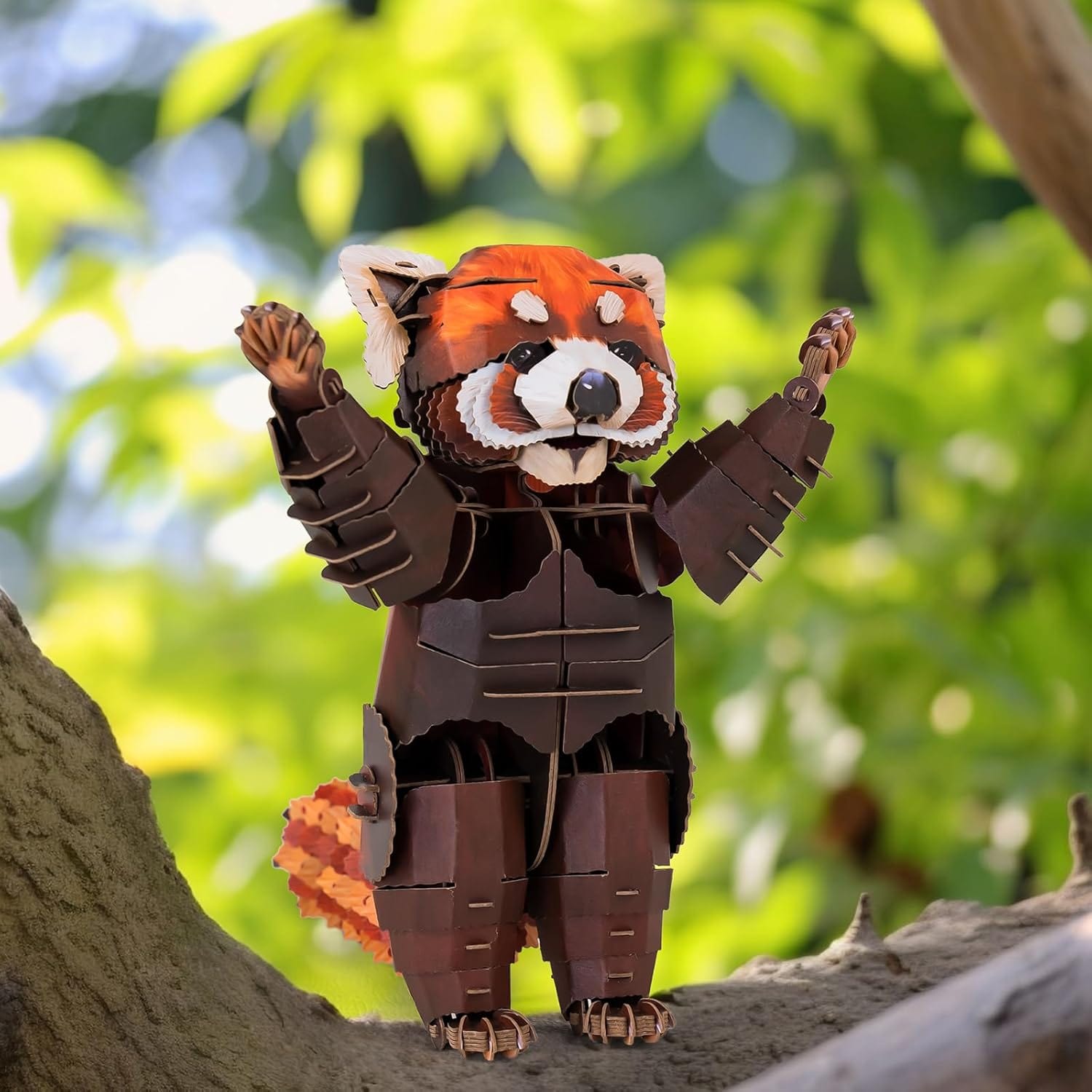 MAKEBUG Puzzles > 3D Puzzles Makebug - DIY Kraft Card Critters - Red Panda 6974201380350 MKBB0013