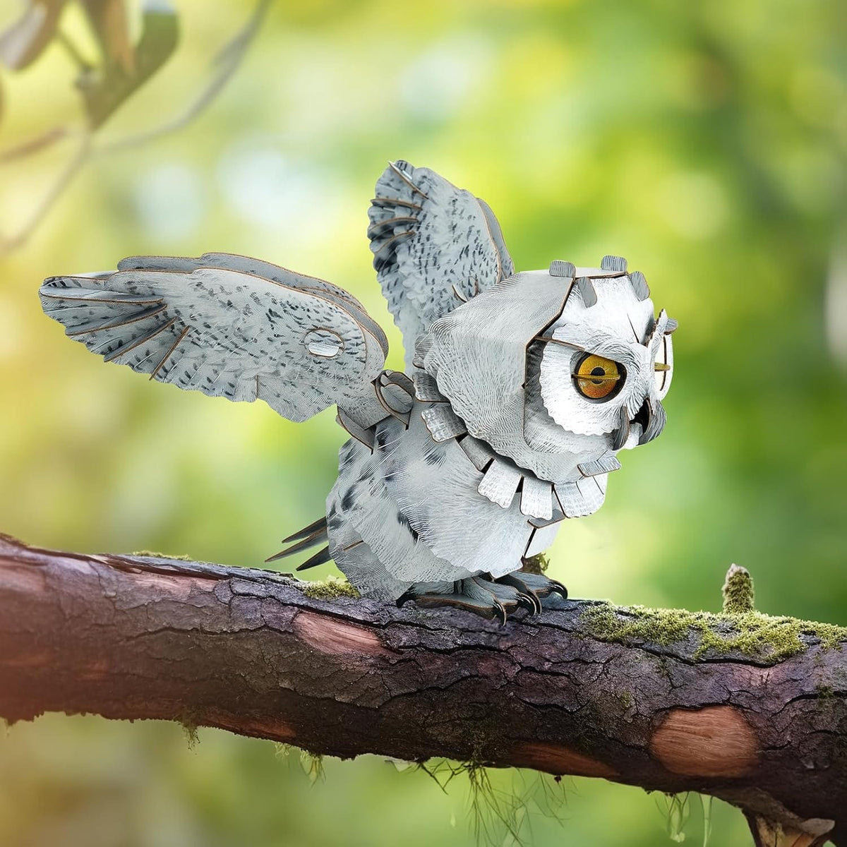 MAKEBUG Puzzles > 3D Puzzles Makebug - DIY Kraft Card Critters - Snowy Owl 3D Kraft Paper Puzzle 6974201380237 MKBB0009