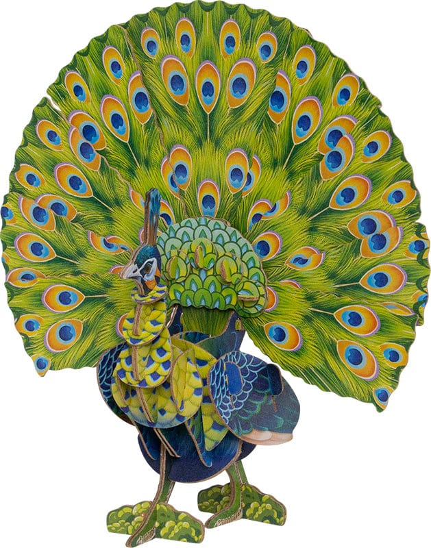 Makebug Puzzles > 3D Puzzles Makebug - Voices of Nature - Green Peacock 6974201380497 MKBD0016