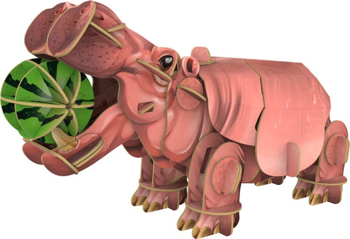 Makebug Puzzles > 3D Puzzles Makebug - Voices of Nature - Hippo 6974201380473 MKBD0019