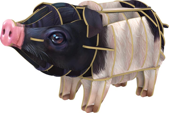 Makebug Puzzles > 3D Puzzles Makebug - Voices of Nature - Pig 6974201380503 MKBD0011