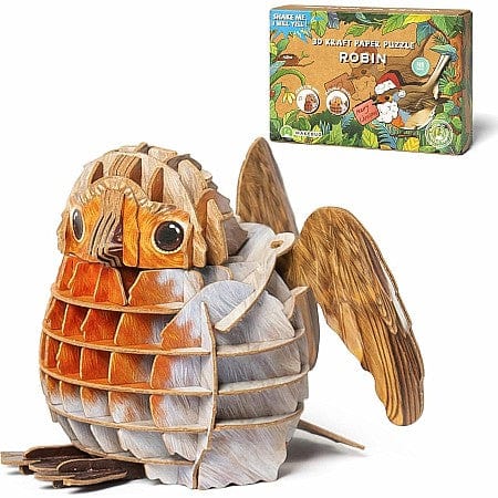 Makebug Puzzles > 3D Puzzles Makebug - Voices of Nature - Robin 6974201380572 MKBD0025