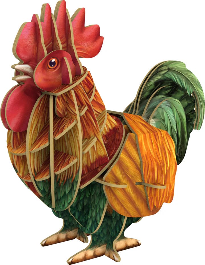 Makebug Puzzles > 3D Puzzles Makebug - Voices of Nature - Rooster 6974201380510 MKBD0015