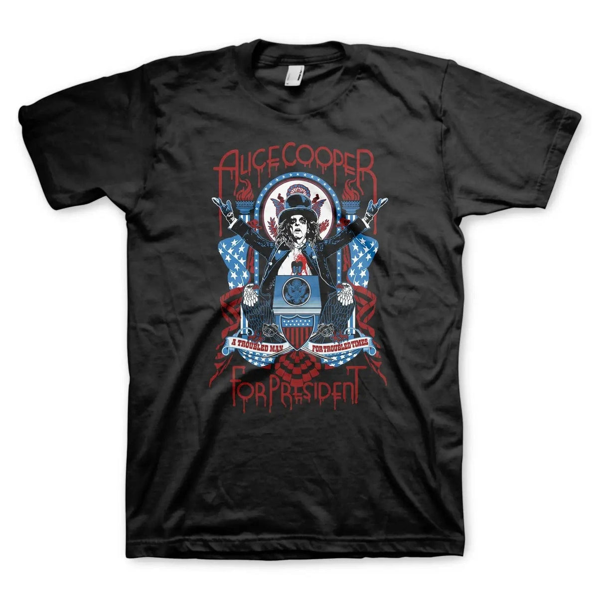 Manic Merch Apparel > T-shirts T-SHIRT: Alice Cooper - Podium