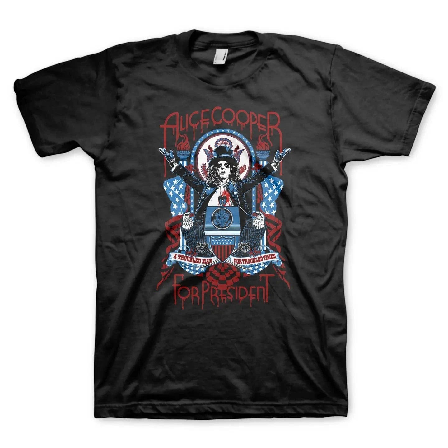 Manic Merch Apparel > T-shirts T-SHIRT: Alice Cooper - Podium