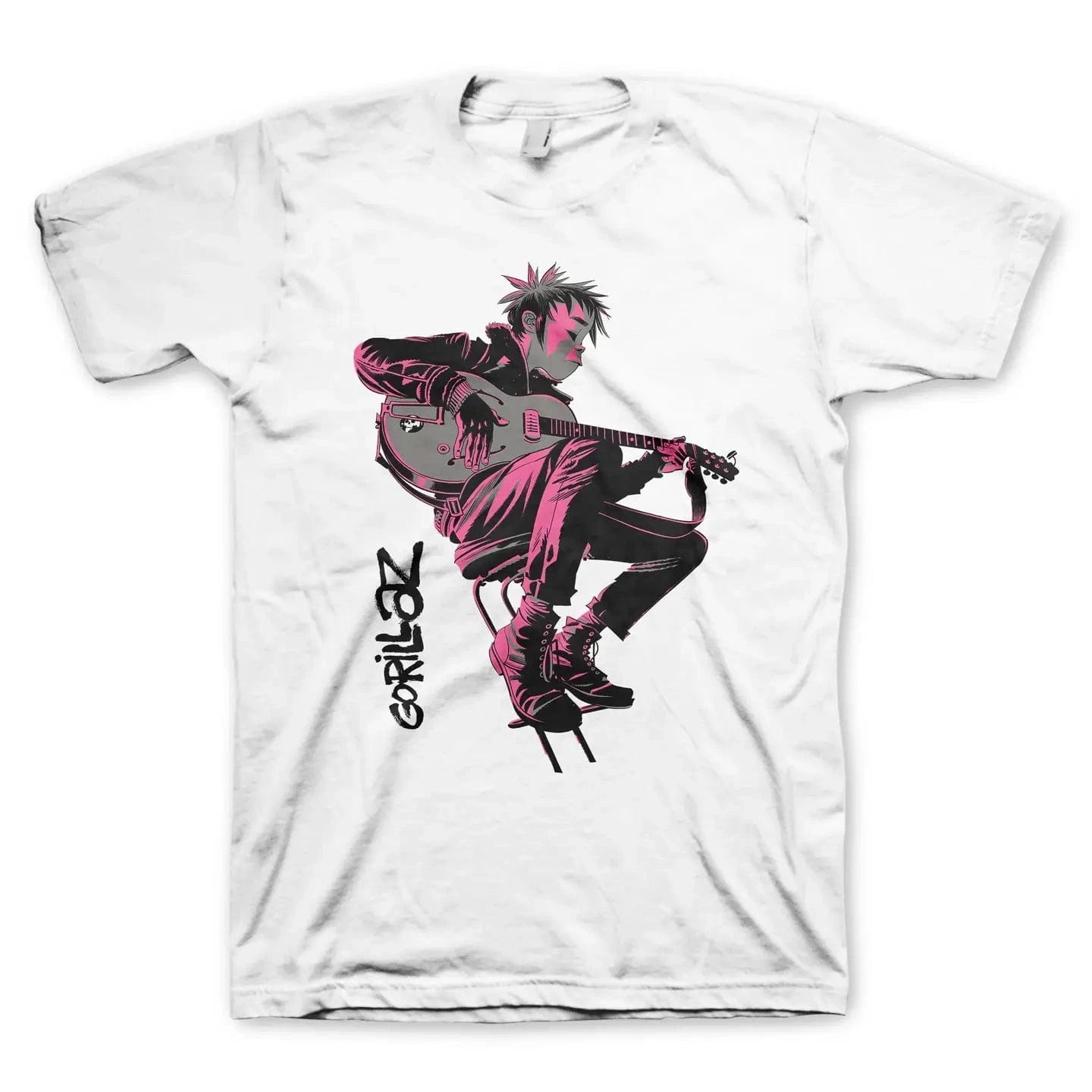 Manic Merch Apparel > T-shirts T-SHIRT: Gorillaz - Sitting Pink